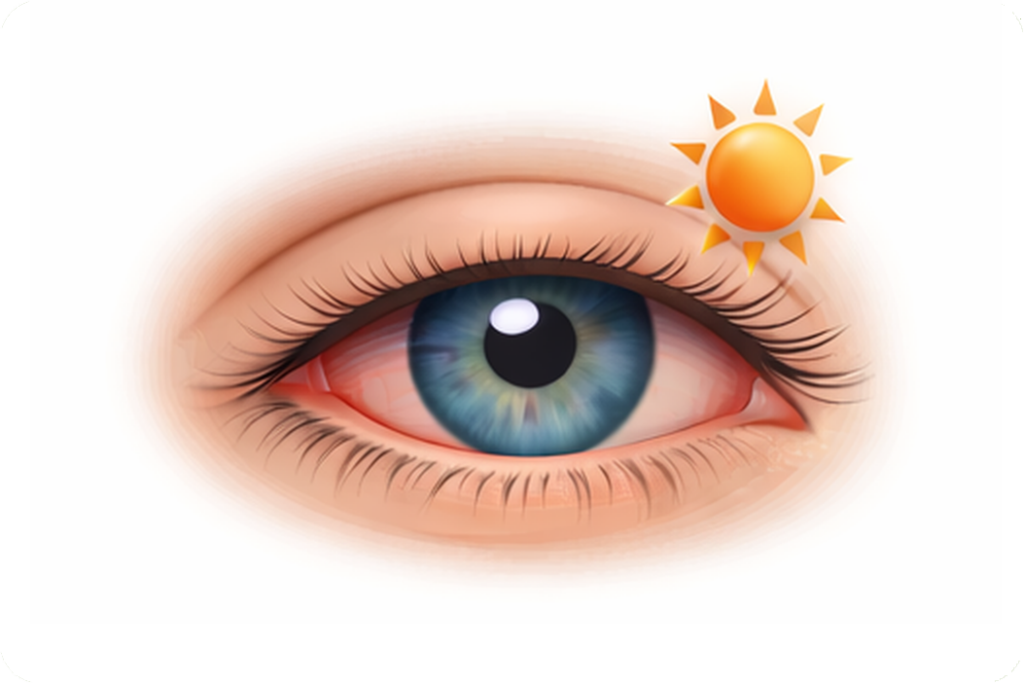 dry eye by dryness and irritation